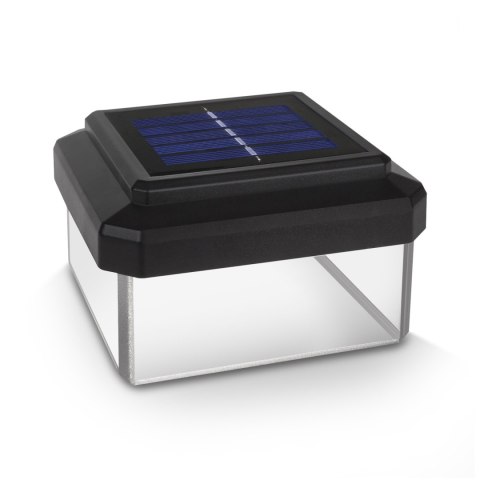 Lampa solarna LED na słupek GreenBlue, 100x100mm, daszek kopertowy, GB128 Lampa solarna LED na słupek GreenBlue, 100x100mm, daszek kopertowy, GB128