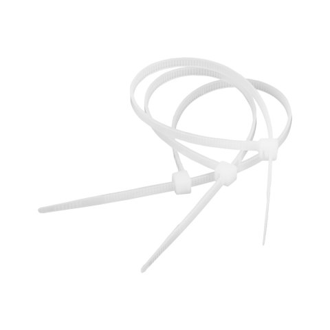 Opaska zaciskowa 4,8 mm/30 cm biała Cabletech 50szt.
