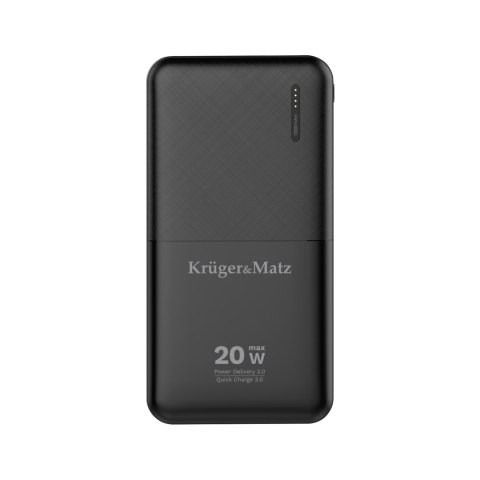 PowerBank Kruger&Matz 10000 mAh Li-pol z funkcją QC oraz PD PowerBank Kruger&Matz 10000 mAh Li-pol z funkcją QC oraz PD