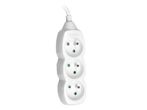Przedłużacz TRACER PowerCord 3,0m (3 gniazda, white) Przedłużacz TRACER PowerCord 3,0m (3 gniazda, white)