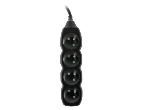 Przedłużacz TRACER PowerCord 3,0m (4 gniazda, black) Przedłużacz TRACER PowerCord 3,0m (4 gniazda, black)