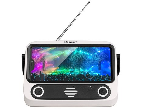 Stojak na telefon z głośnikiem BT TRACER TV79 - FM, USB, Powerbank Stojak na telefon z głośnikiem BT TRACER TV79 - FM, USB, Powerbank