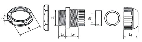 DŁAWNICA IZOLACYJNA D/M-20X1.5 IP68 M20 x 1.5 DŁAWNICA IZOLACYJNA D/M-20X1.5 IP68 M20 x 1.5