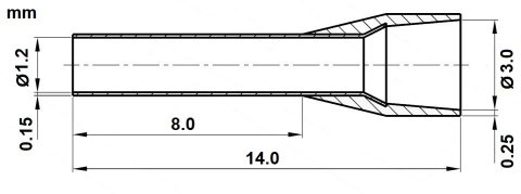 TULEJKA KABLOWA TUL-0.75/8/DIN-G*P100