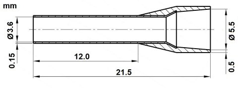 TULEJKA KABLOWA TUL-6/12/DIN-Y*P100