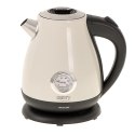 CR 1344 creme Czajnik metalowy z termometrem 1,7l
