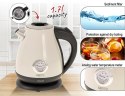 CR 1344 creme Czajnik metalowy z termometrem 1,7l