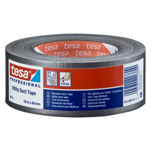 Taśma naprawcza duct tape 50m:50mm, czarna (h0461346) Taśma naprawcza duct tape 50m:50mm, czarna (h0461346)