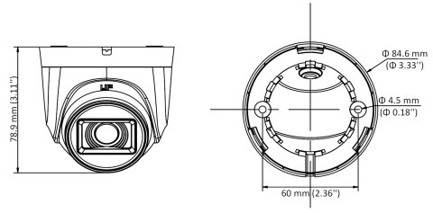 KAMERA AHD, HD-CVI, HD-TVI, PAL DS-2CE76D0T-ITPF(2.8MM)(C) - 1080p Hikvision