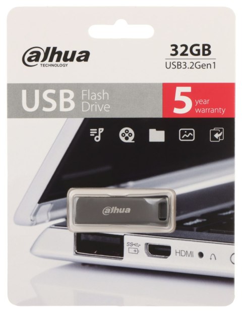 PENDRIVE USB-U156-32-32GB 32 GB USB 3.2 Gen 1 DAHUA PENDRIVE USB-U156-32-32GB 32 GB USB 3.2 Gen 1 DAHUA