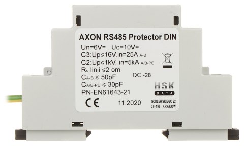 OGRANICZNIK PRZEPIĘĆ AXON-RS485/DIN LINII SYMETRYCZNEJ RS-485 OGRANICZNIK PRZEPIĘĆ AXON-RS485/DIN LINII SYMETRYCZNEJ RS-485
