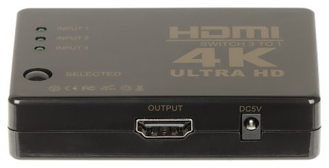 PRZEŁĄCZNIK HDMI-SW-3/1-IR-4K