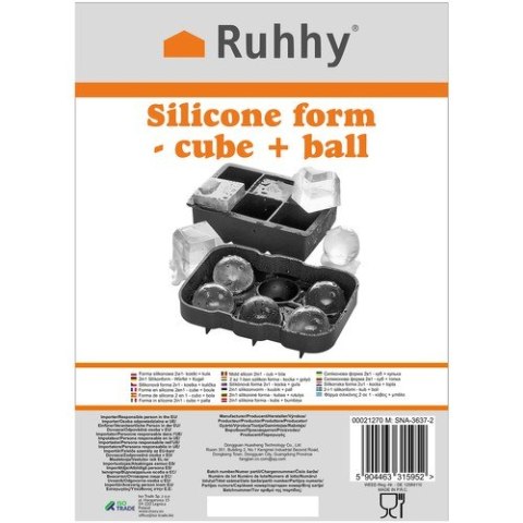 Forma silikonowa 2w1- kostki + kule Ruhhy 21270 Forma silikonowa 2w1- kostki + kule Ruhhy 21270
