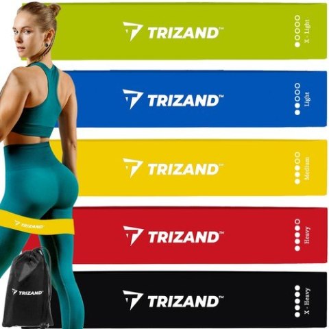 Zestaw gum do ćwiczeń- 5szt Trizand 21955 Zestaw gum do ćwiczeń- 5szt Trizand 21955