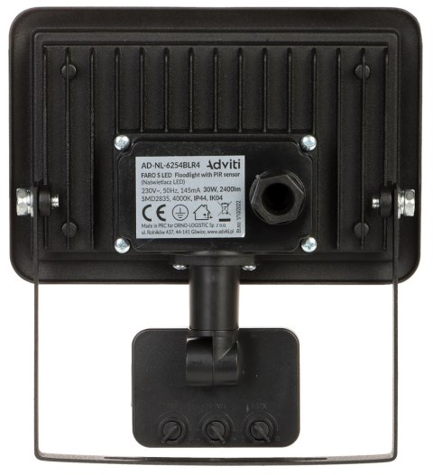 REFLEKTOR LED Z CZUJNIKIEM RUCHU AD-NL-6254BLR4 ADVITI REFLEKTOR LED Z CZUJNIKIEM RUCHU AD-NL-6254BLR4 ADVITI
