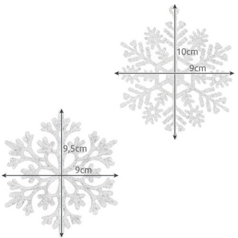 Bombki choinkowe- śnieżynki 12szt. Ruhhy 22516 Bombki choinkowe- śnieżynki 12szt. Ruhhy 22516