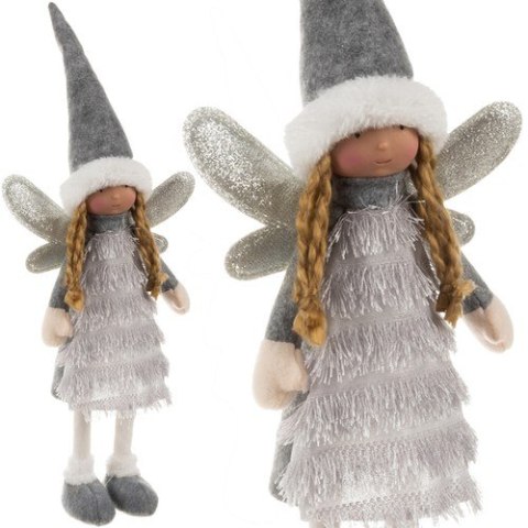 Wróżka- figurka świąteczna szara Ruhhy 22343 Wróżka- figurka świąteczna szara Ruhhy 22343