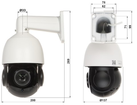KAMERA IP SZYBKOOBROTOWA OMEGA-40P18-6-AI - 5 Mpx 5.35 ... 96.3 mm KAMERA IP SZYBKOOBROTOWA OMEGA-40P18-6-AI - 5 Mpx 5.35 ... 96.3 mm