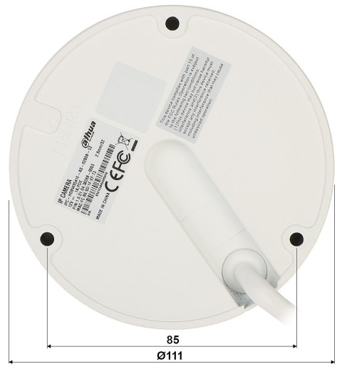 KAMERA WANDALOODPORNA IP IPC-HDBW3541E-AS-0280B-S2 WizSense - 5 Mpx 2.8 mm DAHUA