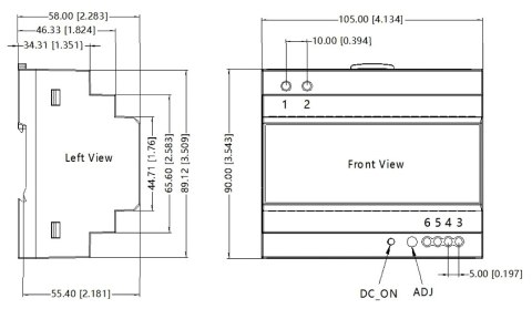 ZASILACZ IMPULSOWY DL2-150-48-U ZASILACZ IMPULSOWY DL2-150-48-U