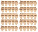 Rozsadniki torfowe małe (2x5 otworów) 22 x 8.5 x 5.5 cm,10 sztuk