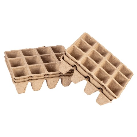 Rozsadniki torfowe małe (3x4 otwory) 16 x 12 x 4.5 cm, 5 sztuk Rozsadniki torfowe małe (3x4 otwory) 16 x 12 x 4.5 cm, 5 sztuk