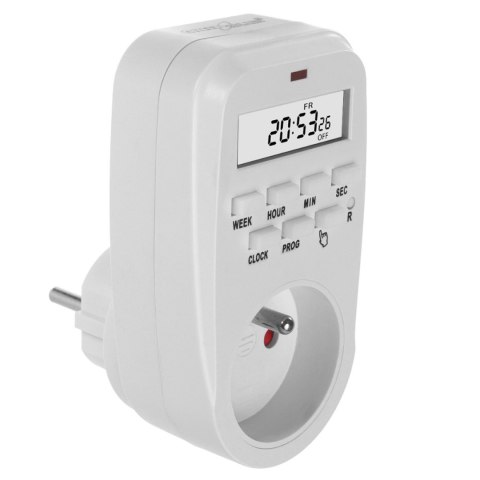 Włącznik czasowy - timer cyfrowy GreenBlue, max. obciążenie 16A, IP20, GB362 E Włącznik czasowy - timer cyfrowy GreenBlue, max. obciążenie 16A, IP20, GB362 E