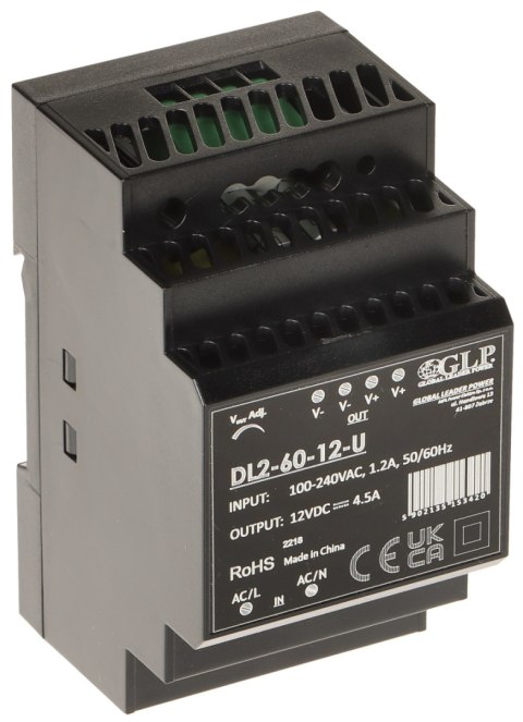 ZASILACZ IMPULSOWY DL2-60-12-U ZASILACZ IMPULSOWY DL2-60-12-U