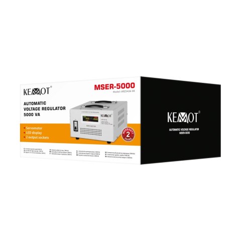 Automatyczny stabilizator napięcia KEMOT MSER-5000 (5000 VA, serwomotor) Automatyczny stabilizator napięcia KEMOT MSER-5000 (5000 VA, serwomotor)