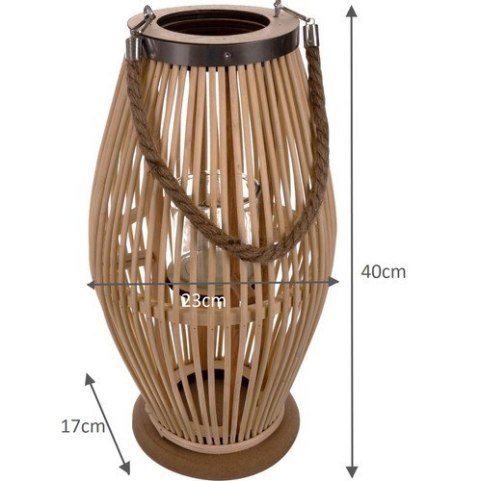 Lampion bambusowy rattanowy Gardlov 24282 Lampion bambusowy rattanowy Gardlov 24282