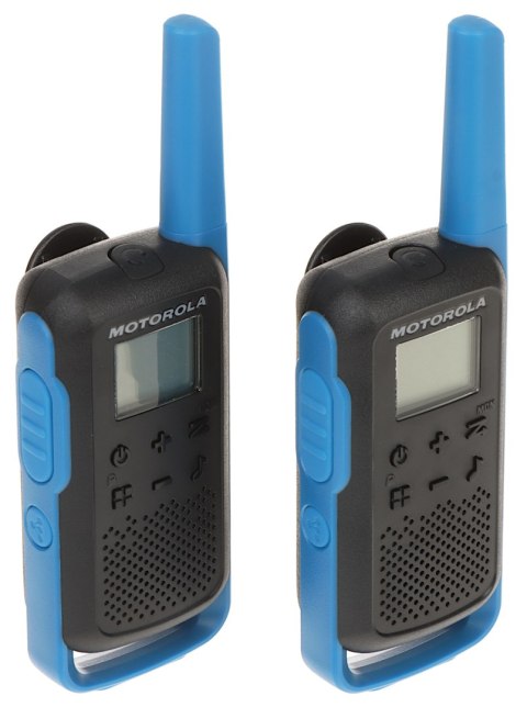 ZESTAW 2 RADIOTELEFONÓW PMR MOTOROLA-T62/BLUE 446.1 MHz ... 446.2 MHz ZESTAW 2 RADIOTELEFONÓW PMR MOTOROLA-T62/BLUE 446.1 MHz ... 446.2 MHz