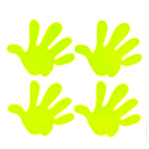 Naklejki fluorescencyjne odblaskowe ostrzegawcze dla dzieci łapki amio-03942 Naklejki fluorescencyjne odblaskowe ostrzegawcze dla dzieci łapki amio-03942