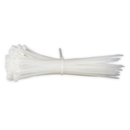 Opaski zaciskowe białe 4.8×200mm 100 szt. amio-04310