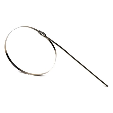 Opaski zaciskowe metalowe ze stali nierdzewnej 4.6x250mm 100 szt. amio-04322 Opaski zaciskowe metalowe ze stali nierdzewnej 4.6x250mm 100 szt. amio-04322