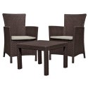 Zestaw mebli ogrodowych ROSARIO BALCONY SET brąż-beż