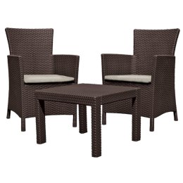 Zestaw mebli ogrodowych ROSARIO BALCONY SET brąż-beż
