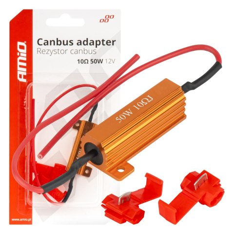 Rezystor canbus opornik do żarówek led 10? 50w amio-04096 Rezystor canbus opornik do żarówek led 10? 50w amio-04096