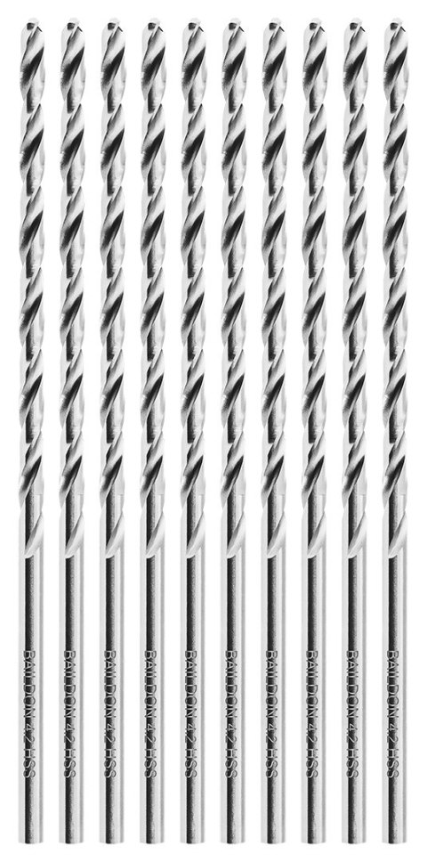 Wiertła do metalu Baildon BASIC DIN 340 RN NWKb 4,2 mm, HSS (S), 119-78 mm, wielokrotność 10 Wiertła do metalu Baildon BASIC DIN 340 RN NWKb 4,2 mm, HSS (S), 119-78 mm, wielokrotność 10