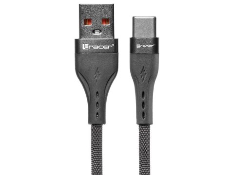 Kabel TRACER USB A - Typ C 1m GR Kabel TRACER USB A - Typ C 1m GR