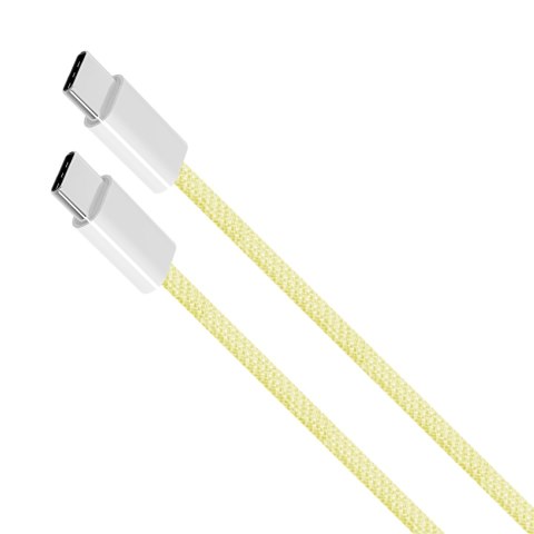 Kabel USB typu C - USB typu C 60 W 1 m żółty Kruger&Matz Basic Kabel USB typu C - USB typu C 60 W 1 m żółty Kruger&Matz Basic