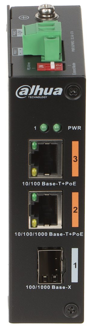 SWITCH POE PFS3103-1GT1ET-60-V2 2-PORTOWY SFP DAHUA SWITCH POE PFS3103-1GT1ET-60-V2 2-PORTOWY SFP DAHUA