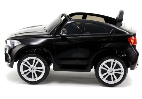 Auto na Akumulator BMW X6 Czarne Skóra, EVA Auto na Akumulator BMW X6 Czarne Skóra, EVA