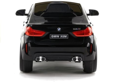 Auto na Akumulator BMW X6 Czarne Skóra, EVA Auto na Akumulator BMW X6 Czarne Skóra, EVA