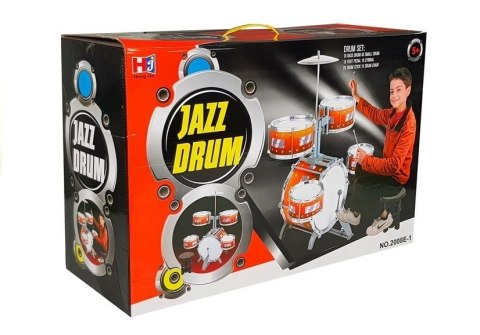 Duża Perkusja 5 Bębnów Talerz Instrument Dziecięcy Duża Perkusja 5 Bębnów Talerz Instrument Dziecięcy