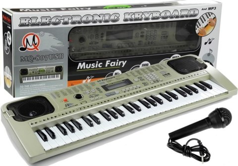Keyboard MQ807 Organy Pianinko + Mikrofon USB Keyboard MQ807 Organy Pianinko + Mikrofon USB