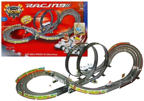 Tor Samochodowy + 2 Auta Mario RC 452cm 20km/h Tor Samochodowy + 2 Auta Mario RC 452cm 20km/h