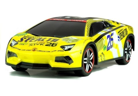 Auto Zdalnie Sterowane Sportowe Pilot R/C Żółte Auto Zdalnie Sterowane Sportowe Pilot R/C Żółte