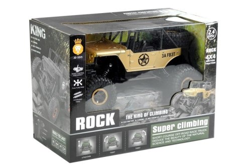Auto Zdalnie Sterowane Jeep R/C 1:18 Złoty Auto Zdalnie Sterowane Jeep R/C 1:18 Złoty