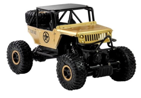 Auto Zdalnie Sterowane Jeep R/C 1:18 Złoty Auto Zdalnie Sterowane Jeep R/C 1:18 Złoty