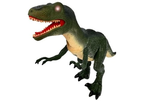 Dinozaur Velociraptor Porusza się Ryczy Świeci Dinozaur Velociraptor Porusza się Ryczy Świeci